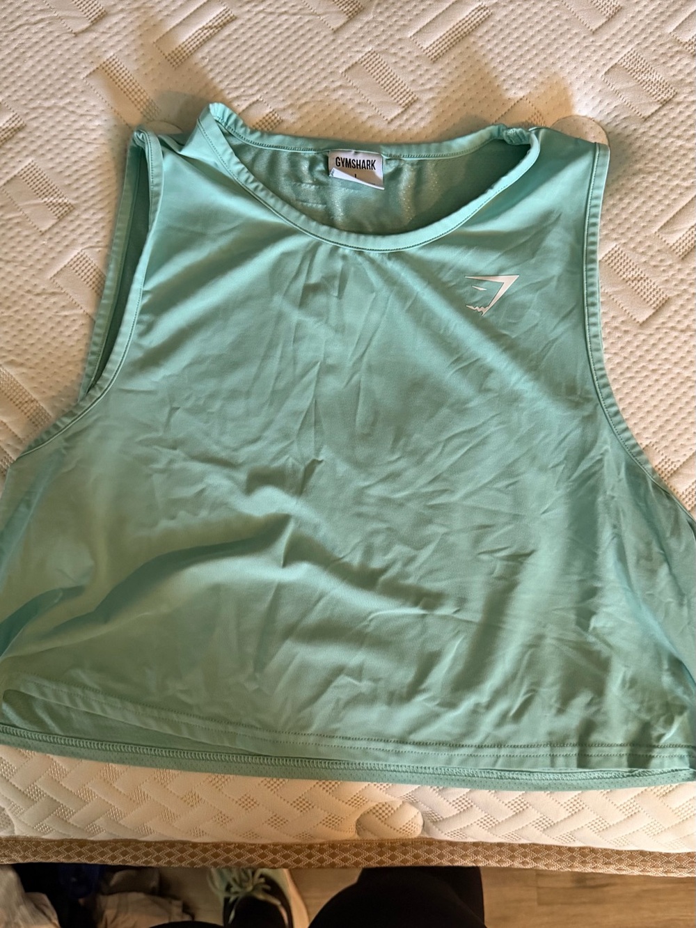 Gymshark Mint Green Cropped Athletic Tank
